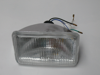 lampa przednia kompletna, prostokątna MBX/MTX-R