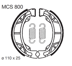 szczęki hamulcowe MCS 800 LUCAS