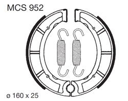 szczęki hamulcowe MCS 952