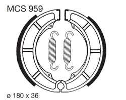 szczęki hamulcowe MCS 959