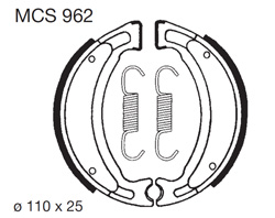 szczęki hamulcowe MCS 962