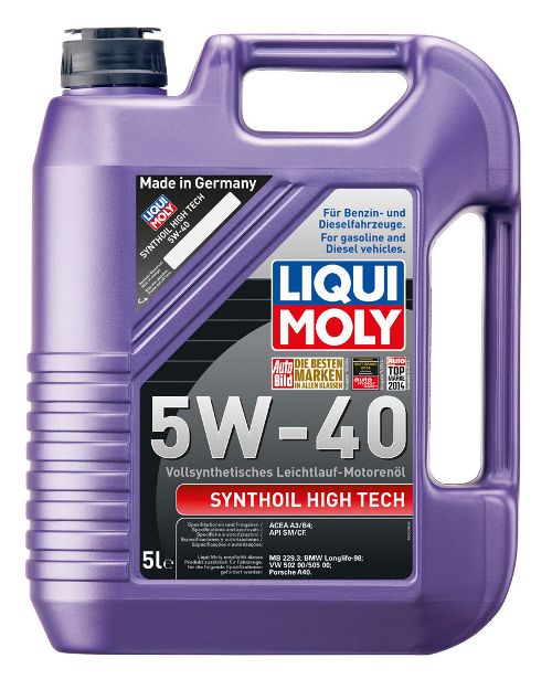 LIQUI MOLY olej silnikowy do sam. osobowych Synthoil High Tech 5W-40 5L